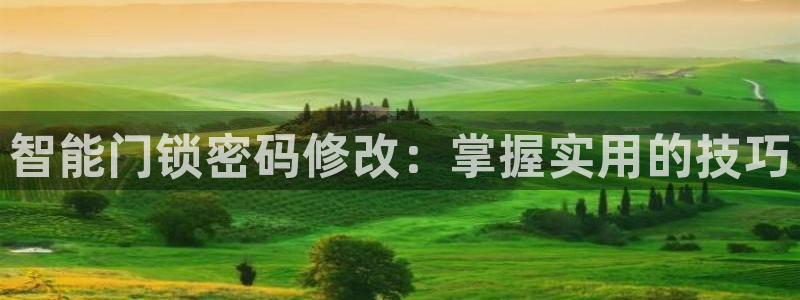 开丰娱乐山67五壹叁八：智能门锁密码修改：掌握实用的技巧