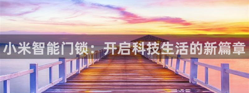 开丰娱乐官方app：小米智能门锁：开启科技生活的新篇章