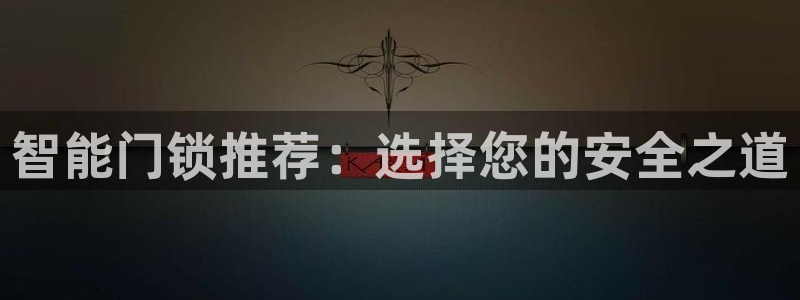 开丰娱乐登入地址在哪儿：智能门锁推荐：选择您的安全之道
