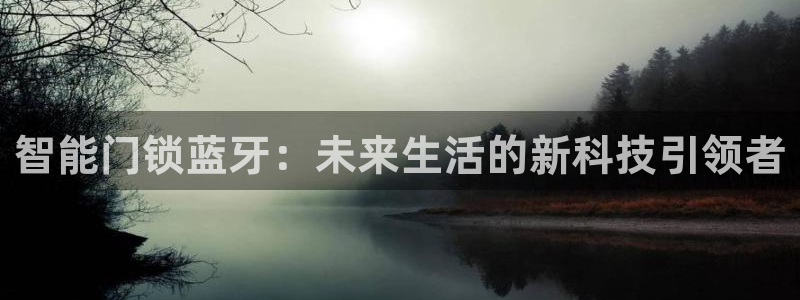 开丰娱乐登录注册：智能门锁蓝牙：未来生活的新科技引领者
