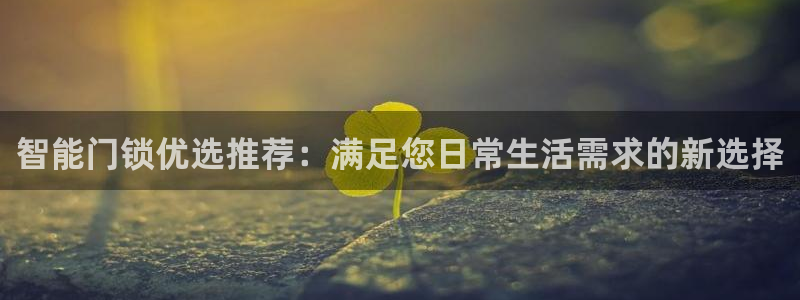 开丰娱乐官网平台登录：智能门锁优选推荐：满足您日常生活需求的
