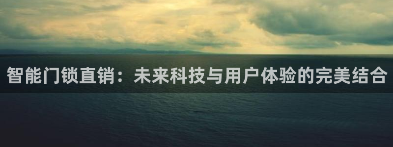 开丰娱乐登入地址在哪里：智能门锁直销：未来科技与用户体验的完