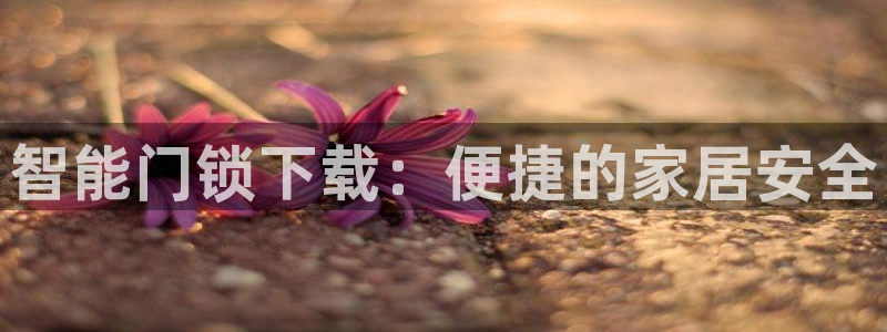 开丰娱乐登录网址：智能门锁下载：便捷的家居安全