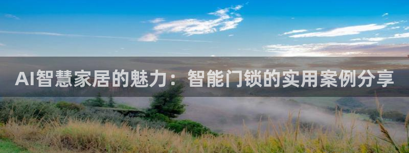 开丰娱乐官网平台：AI智慧家居的魅力：智能门锁的实用案例分享