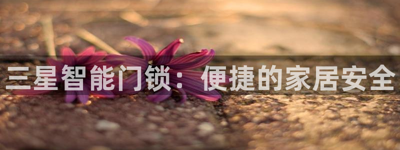 开丰娱乐登入：三星智能门锁：便捷的家居安全