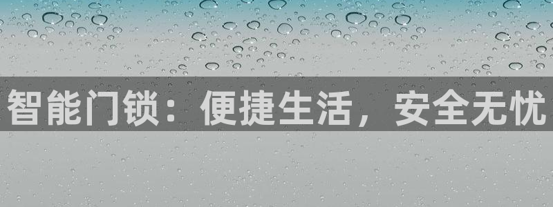 开丰娱乐官网：智能门锁：便捷生活，安全无忧