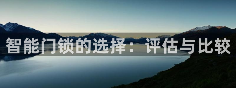 开丰娱乐平台注册时间：智能门锁的选择：评估与比较