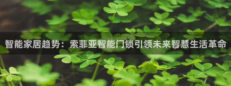 开丰娱乐月：智能家居趋势：索菲亚智能门锁引领未来智慧生活革命