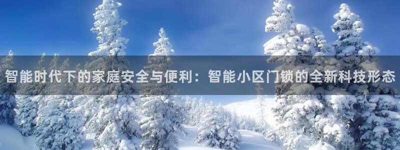 开丰娱乐姜333OO：智能时代下的家庭安全与便利：智能小区门